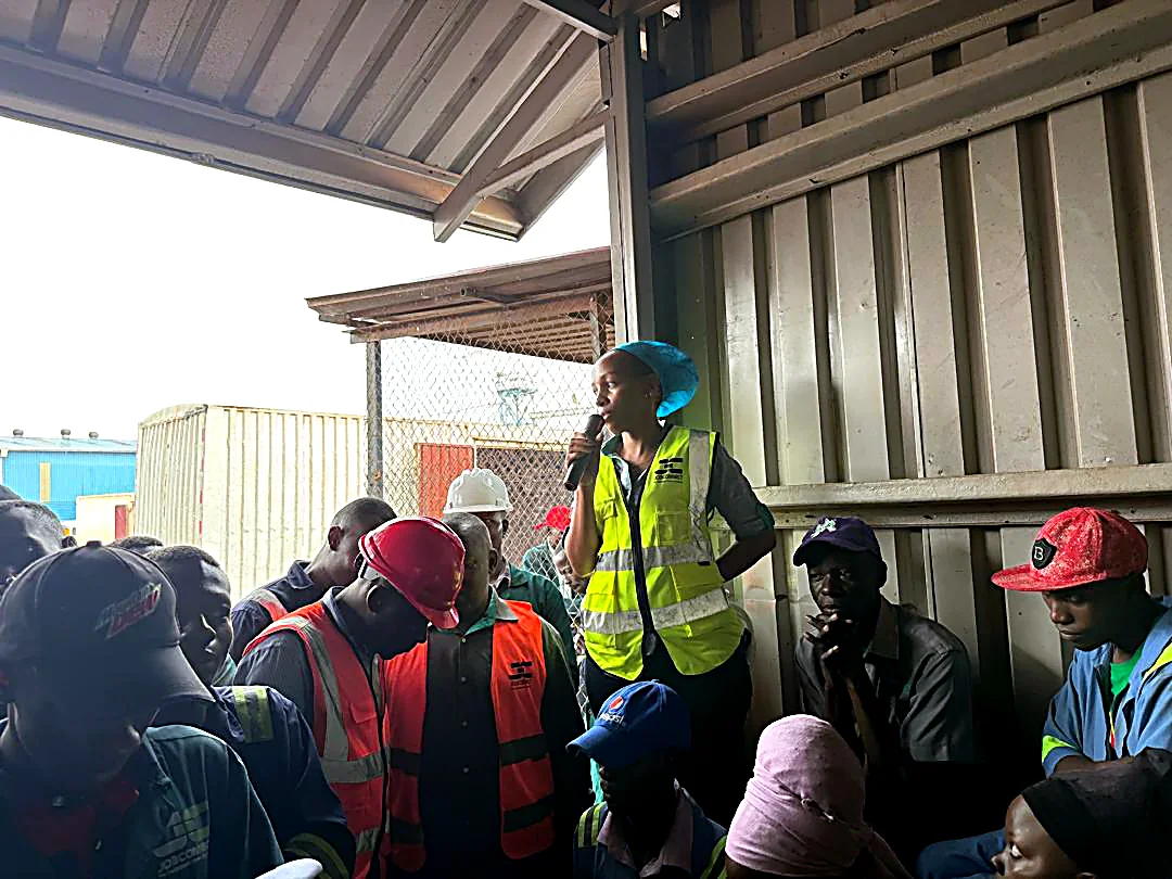 Safety talk delivered on site